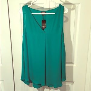 Kelly Green Tank Blouse